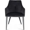 NUEVO HARVEY VELVET VELOUR DINING ARM CHAIR