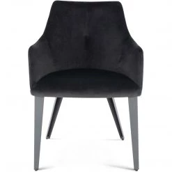 NUEVO HARVEY VELVET VELOUR DINING ARM CHAIR