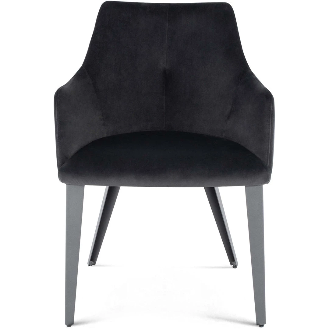 NUEVO HARVEY VELVET VELOUR DINING ARM CHAIR 1 NUEVO HARVEY VELVET VELOUR DINING ARM CHAIR