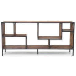 FOUR HANDS HELENA RECLAIMED PINE PLANK CONSOLE SHELF Living Room