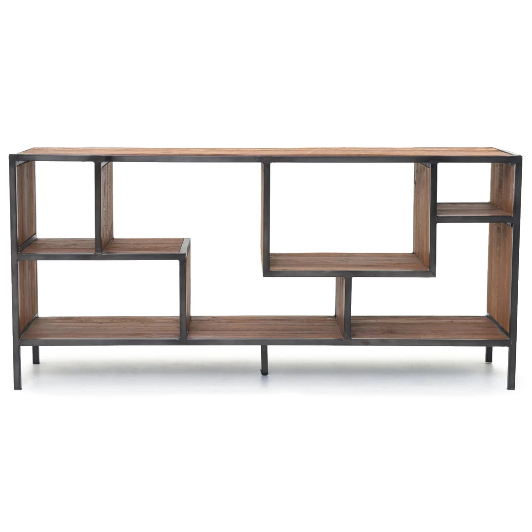 FOUR HANDS HELENA RECLAIMED PINE PLANK CONSOLE SHELF Living Room 1 FOUR HANDS HELENA RECLAIMED PINE PLANK CONSOLE SHELF Living Room