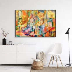 L ART "HELLO EVERYONE" CANVAS ART