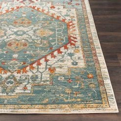 SURYA HADEYA RUG: AQUA