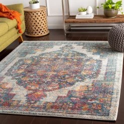 SURYA HADREA RUG: AQUA, BERRY MULTI 5 SURYA HADREA RUG: AQUA, BERRY MULTI