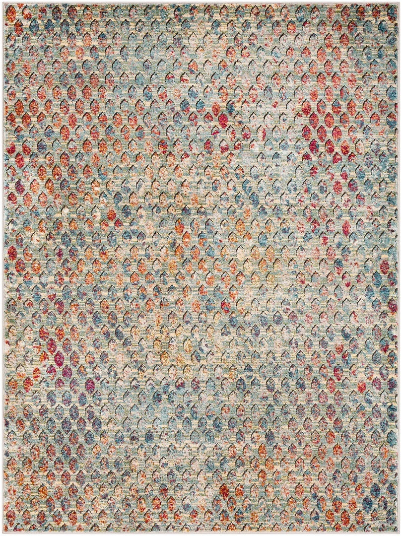 SURYA FALLYN RUG: AQUA MULTI 1 SURYA FALLYN RUG: AQUA MULTI