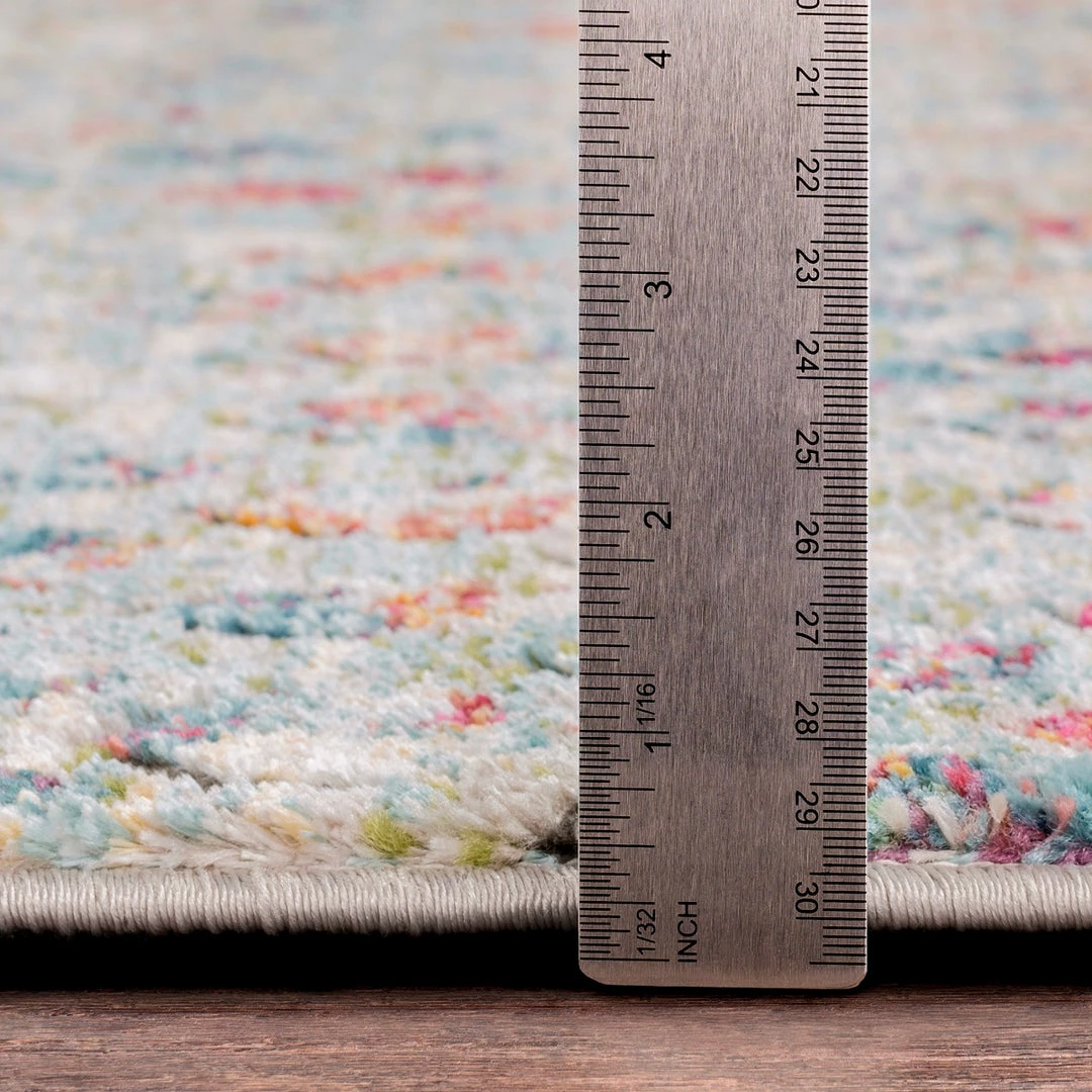 SURYA FALLYN RUG: AQUA MULTI 5 SURYA FALLYN RUG: AQUA MULTI