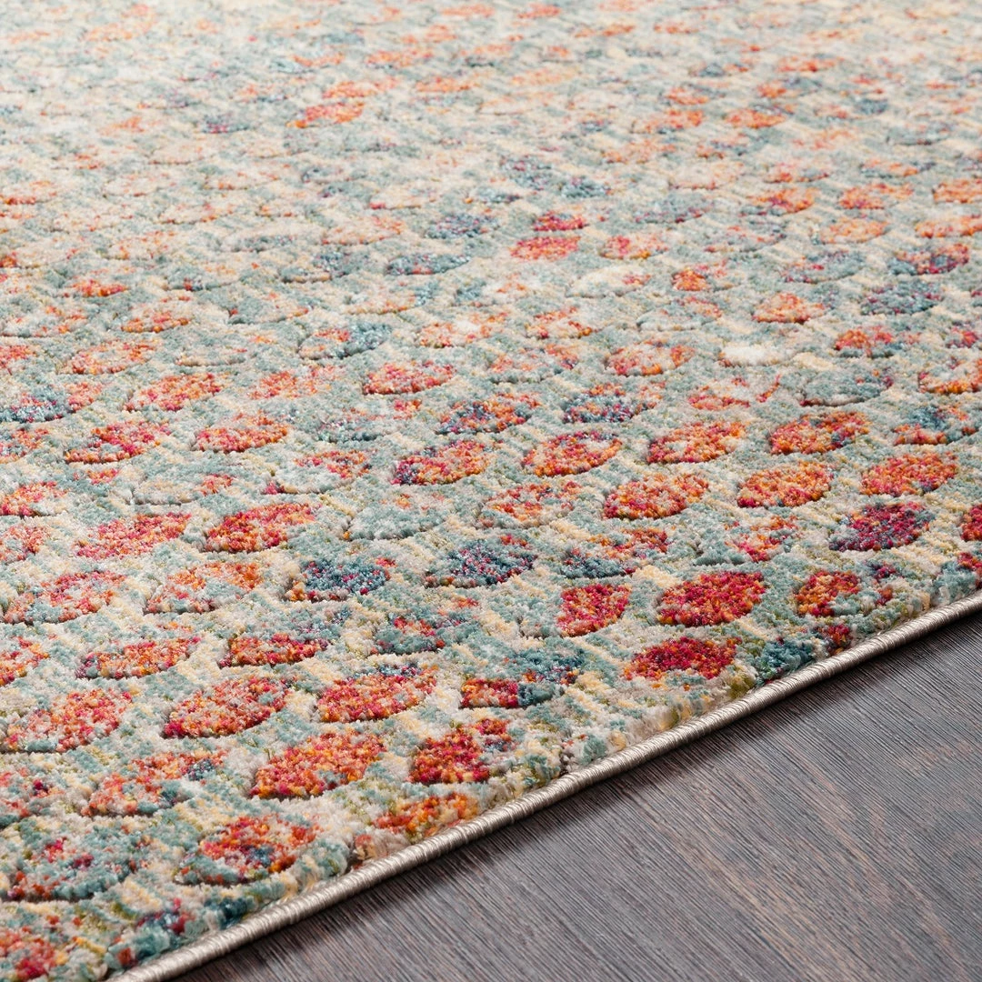 SURYA FALLYN RUG: AQUA MULTI 8 SURYA FALLYN RUG: AQUA MULTI