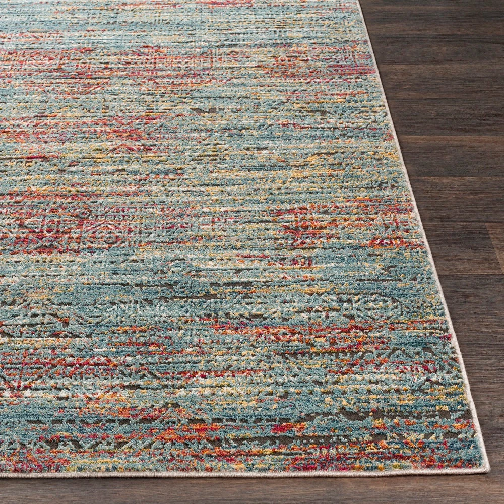 SURYA GADHI RUG: TURQUOISE, BERRY 3 SURYA GADHI RUG: TURQUOISE, BERRY