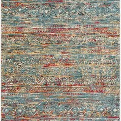 SURYA GADHI RUG: AQUA, SUNRISE
