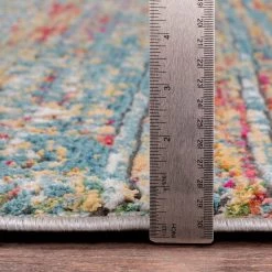 SURYA GADHI RUG: AQUA, SUNRISE