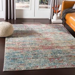 SURYA GADHI RUG: AQUA, SUNRISE