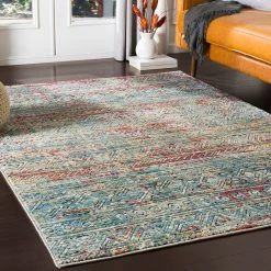 SURYA GADHI RUG: AQUA, SUNRISE