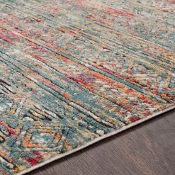 SURYA GADHI RUG: AQUA, SUNRISE