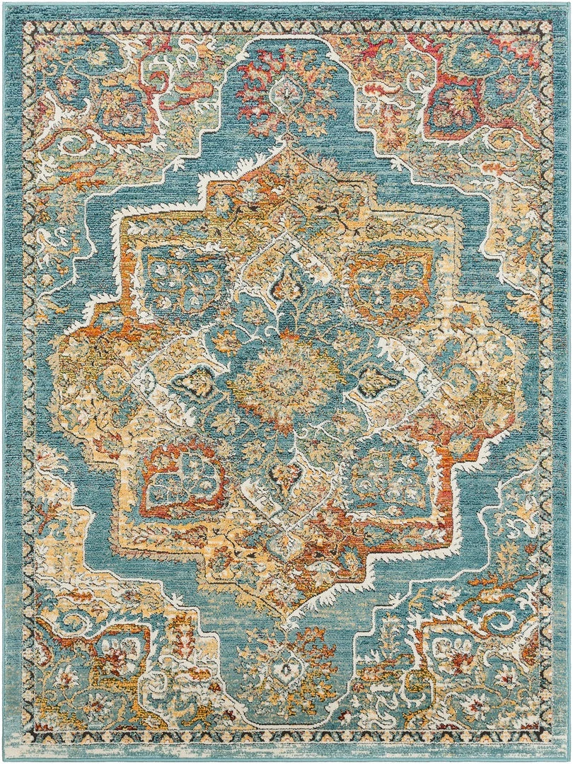 SURYA HAAKEN RUG: AQUA 1 SURYA HAAKEN RUG: AQUA