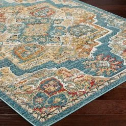 SURYA HAAKEN RUG: AQUA 4 SURYA HAAKEN RUG: AQUA