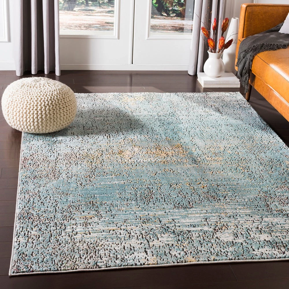 SURYA GREGOS RUG: AQUA 4 SURYA GREGOS RUG: AQUA