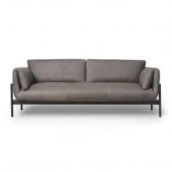 FOUR HANDS Furniture HERITAGE LEATHER SADDLEBAG SOFA: GRAPHITE