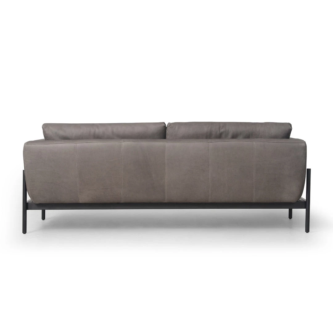 FOUR HANDS Furniture HERITAGE LEATHER SADDLEBAG SOFA: GRAPHITE 3 FOUR HANDS Furniture HERITAGE LEATHER SADDLEBAG SOFA: GRAPHITE