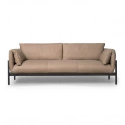 FOUR HANDS Furniture HERITAGE LEATHER SADDLEBAG SOFA: TAUPE