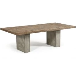 VIG Furniture HERITAGE OAK + CONCRETE DINING TABLE