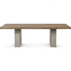 VIG Furniture HERITAGE OAK + CONCRETE DINING TABLE