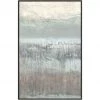 L ART Wall Art "HINT OF HORIZON I" SILVER EMBELLISHED CANVAS ART