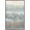 L ART "HINT OF HORIZON II" SILVER EMBELLISHED CANVAS ART Wall Art