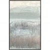 L ART "HINT OF HORIZON III" SILVER EMBELLISHED CANVAS ART