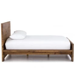 FOUR HANDS HOLLAND SMOKED OAK PANEL BED