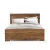 FOUR HANDS HOLLAND SMOKED OAK PANEL BED
