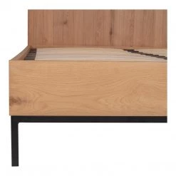 MOES HOLSTED NATURAL OAK PLATFORM BED Bedroom