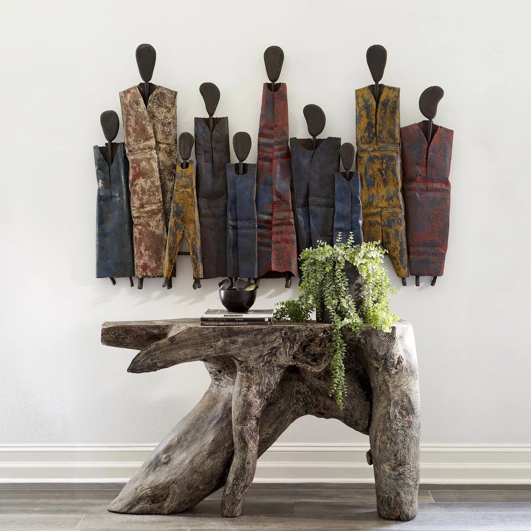 PHILLIPS COLLECTION HONEY DRUM PEOPLE WALL ART 2 PHILLIPS COLLECTION HONEY DRUM PEOPLE WALL ART