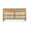 FOUR HANDS HONEY OAK + CANE DRESSER