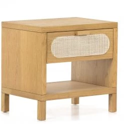 FOUR HANDS Furniture HONEY OAK + CANE END TABLE / NIGHTSTAND 11 FOUR HANDS Furniture HONEY OAK + CANE END TABLE / NIGHTSTAND