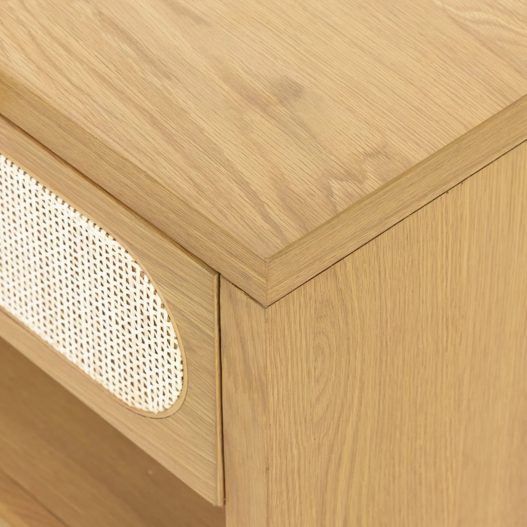 FOUR HANDS Furniture HONEY OAK + CANE END TABLE / NIGHTSTAND 7 FOUR HANDS Furniture HONEY OAK + CANE END TABLE / NIGHTSTAND