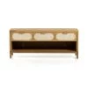 FOUR HANDS Furniture HONEY OAK + CANE MEDIA CONSOLE