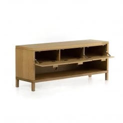 FOUR HANDS Furniture HONEY OAK + CANE MEDIA CONSOLE