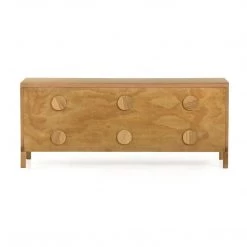 FOUR HANDS Furniture HONEY OAK + CANE MEDIA CONSOLE