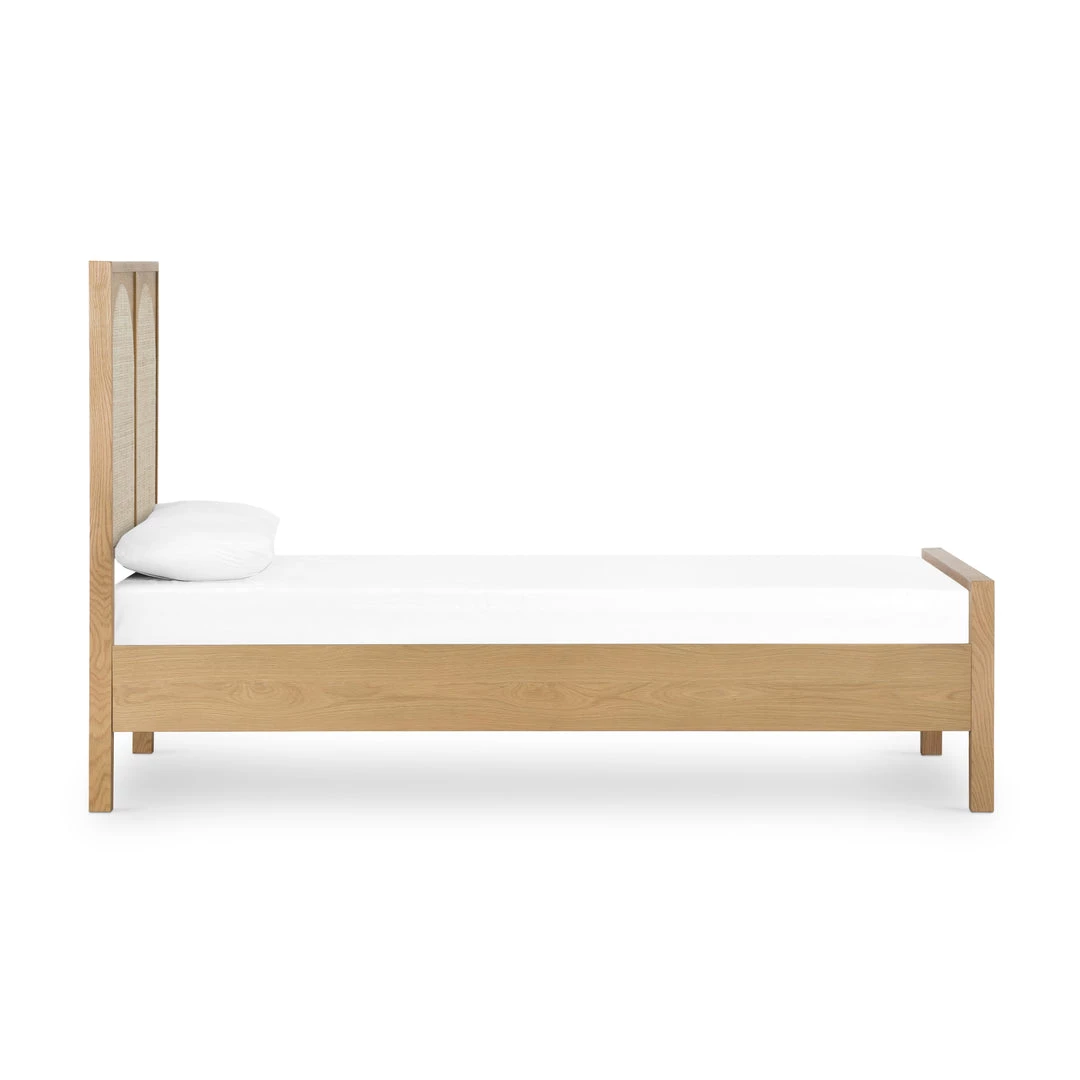 FOUR HANDS HONEY OAK + CANE PANEL BED Furniture 11 FOUR HANDS HONEY OAK + CANE PANEL BED Furniture