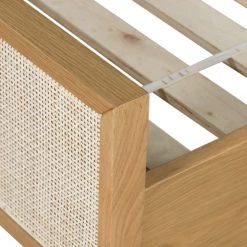 FOUR HANDS HONEY OAK + CANE PANEL BED Furniture 26 FOUR HANDS HONEY OAK + CANE PANEL BED Furniture