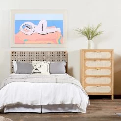 FOUR HANDS Furniture HONEY OAK + CANE TALL CHEST