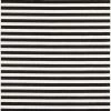 SURYA SKINNY STRIPES RUG: BLACK + WHITE