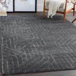 SURYA AKIDO VISCOSE RUG: CHARCOAL 9 SURYA AKIDO VISCOSE RUG: CHARCOAL