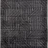 SURYA AKIDO VISCOSE RUG: CHARCOAL