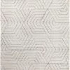 SURYA AKIDO VISCOSE RUG: WHITE