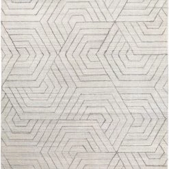 SURYA AKIDO VISCOSE RUG: WHITE