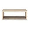 FOUR HANDS Living Room HUGO CONCRETE COFFEE TABLE: PARCHMENT