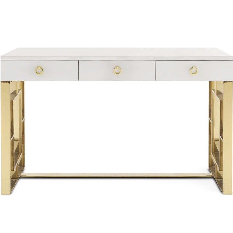 TOV Office HUTTON WHITE LACQUER DESK 1 TOV Office HUTTON WHITE LACQUER DESK