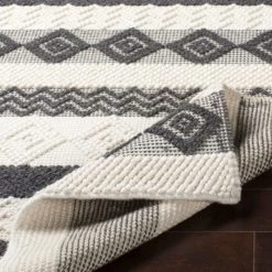 SURYA LINA TEXTURED WOOL FLAT RUG