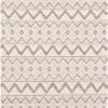 SURYA LIA TEXTURED WOOL FLAT RUG: CREAM, GRAY